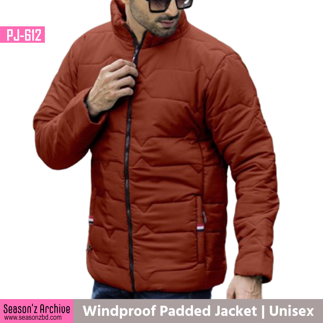 Premium Wind Proof Padded Jacket - Brick