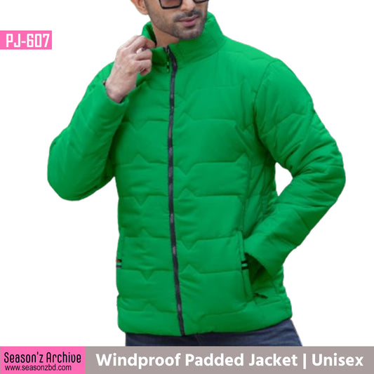 Premium Wind Proof Padded Jacket - Shamrock green