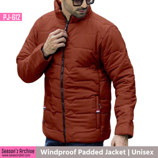 Premium Wind Proof Padded Jacket - Brick