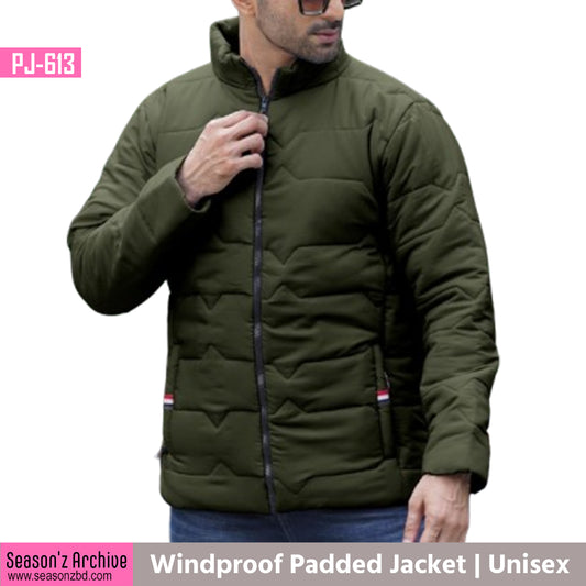 Premium Wind Proof Padded Jacket - Olive